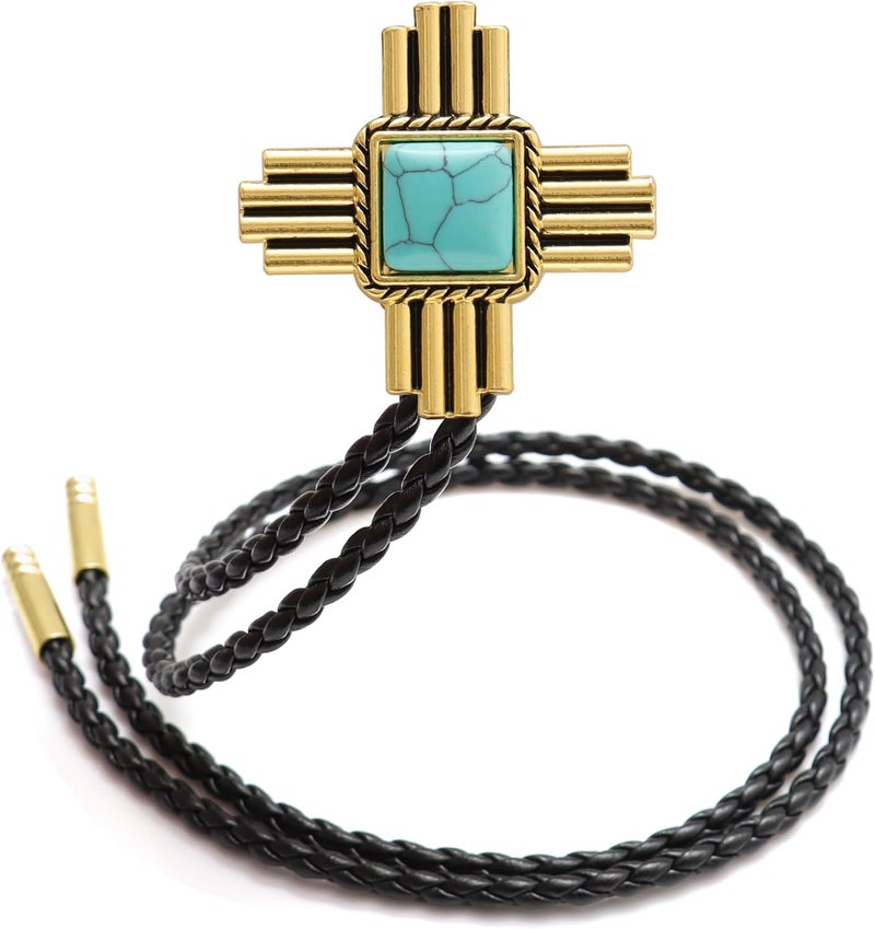 Wentur Stone Bolo Ties for Men Western - Vintage Cowboy Bolo Tie for Women Western Costume Accessories - Image 1